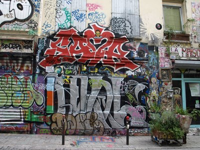 photo graffiti Paris 20eme arrondissement